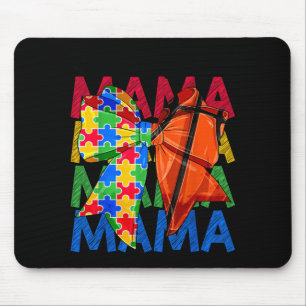 Mousepad Mãe Autismo Conscientização Autismo Laço Coquete