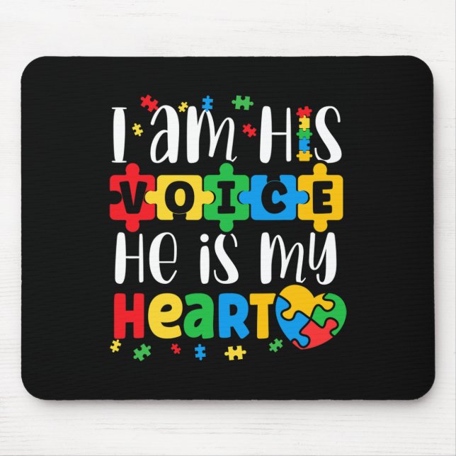 Mousepad Mãe Autista Mama Autismo Mês de Conscientização do (Frente)