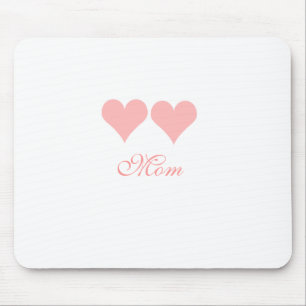 Mousepad Mãe com o bufo de corações rosa