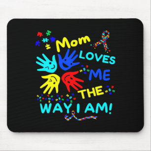 Mousepad Mãe Consciente do Autismo Me Ama Do Jeito Que Eu S