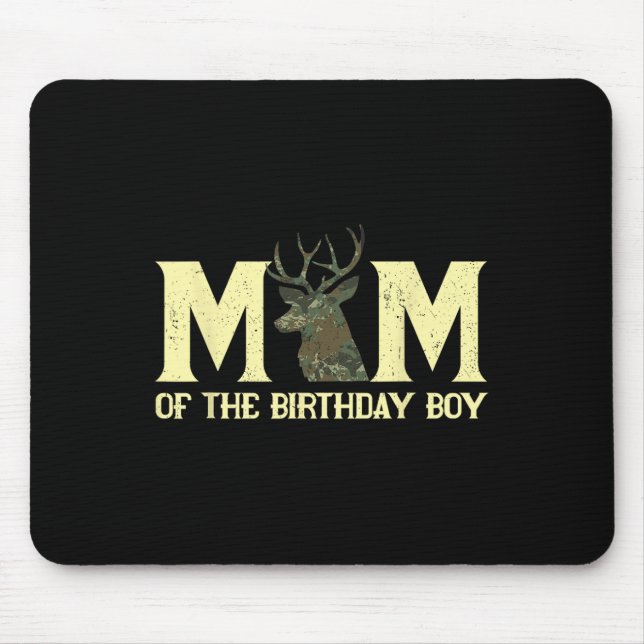 Mousepad Mãe Da Camuflagem De Caçadores De Aniversário Fla (Frente)