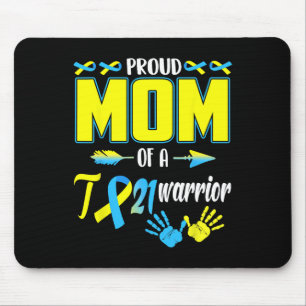Mousepad Mãe da Família de Sensibilização para a Síndrome d