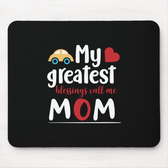 Mousepad Mãe Dando Minhas Maiores Bênçãos Me Chame Mãe (Frente)