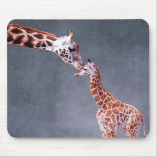 Mousepad Mãe das imagens de Getty & girafa do bebê