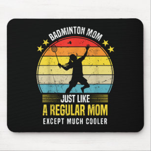 Mousepad Mãe de Badminton Divertida Frase de Amante de Badm