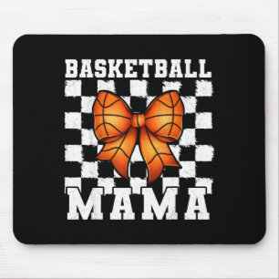 Mousepad Mãe de Basquete Coquette Bow Dia de Jogo Divertido