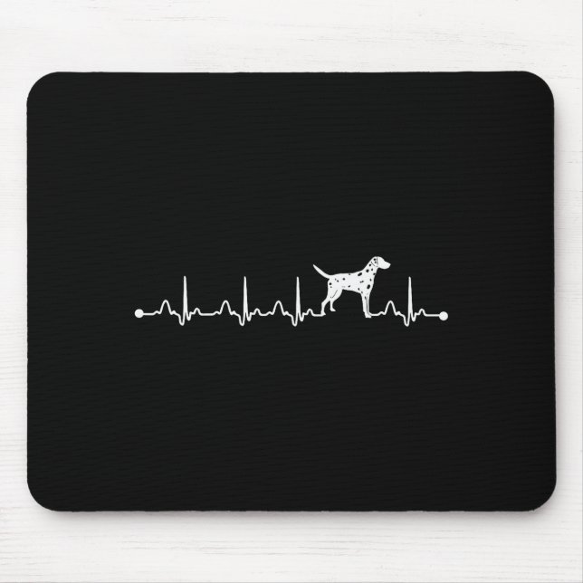 Mousepad Mãe de Cachorro Dálmata Dono Eternidade Coração Di (Frente)