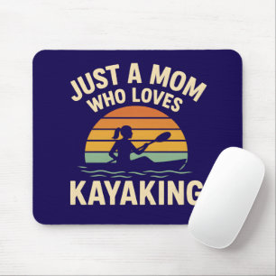 Mousepad Mãe de Caiaque no Pôr do Sol Retrô - Mães ao Ar Li