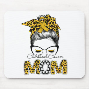 Mousepad Mãe de Câncer Infantil Desarrumada Leopardo Consci