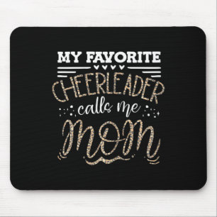 Mousepad Mãe de Cheerleading Engraçada Estampa de Leopardo