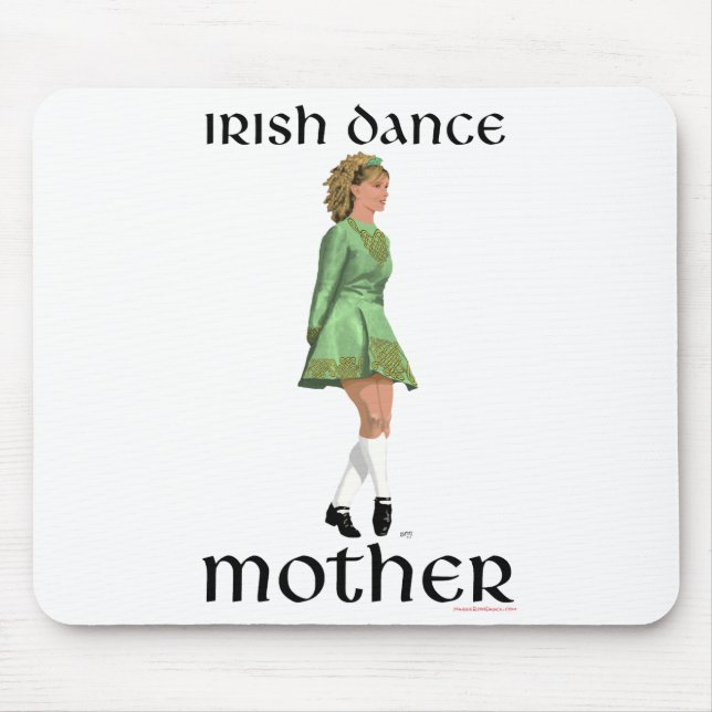 Mousepad Mãe de Dança Irlandesa - Verde (Frente)