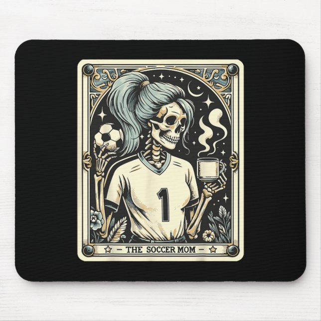 Mousepad Mãe de Futebol Mãe de Futebol Carta de Tarot _2 (Frente)