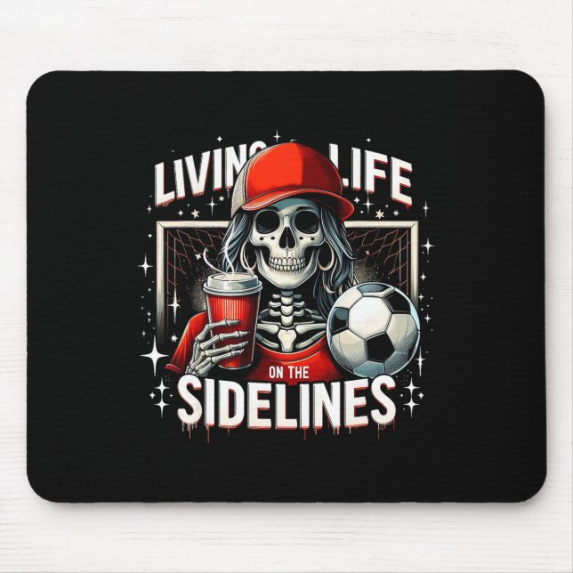 Mousepad Mãe de Futebol Vida de Mãe Nas Laterais Dia das Mã (Frente)