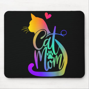 Mousepad Mãe de Gato Amante de Gato Fofo Dia das Mães Mamãe