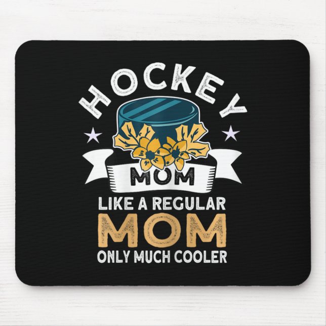 Mousepad Mãe de Hockey - Jogador Retro de Hóquei em Gelo (Frente)