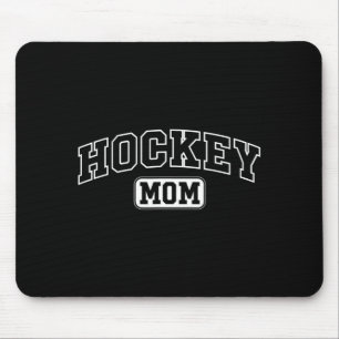Mousepad Mãe de jogador de hóquei divertido com letras no D