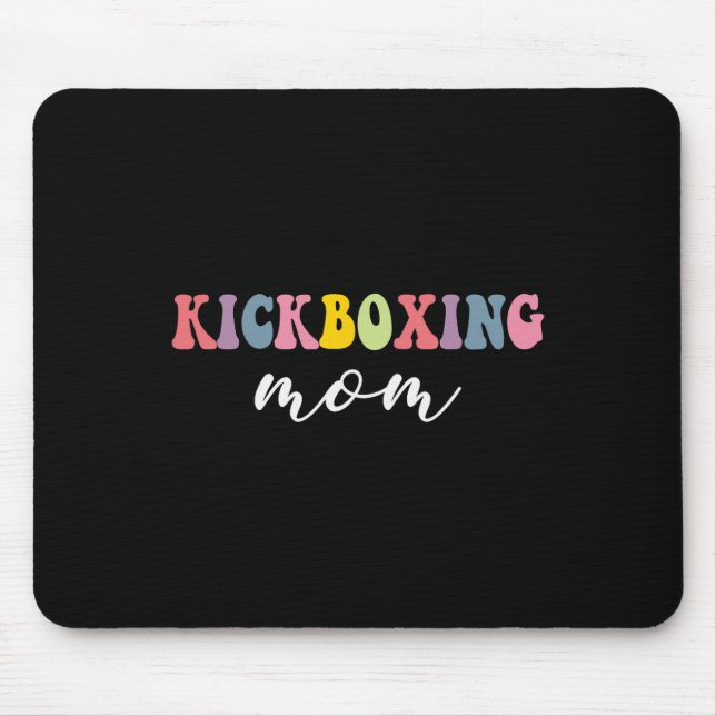 Mousepad Mãe de Kickboxing Engraçado Elegante Amantes de Ar (Frente)