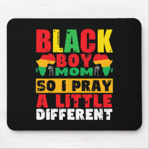 Mousepad Mãe de Menino Negro Religioso Mãe Mês da História