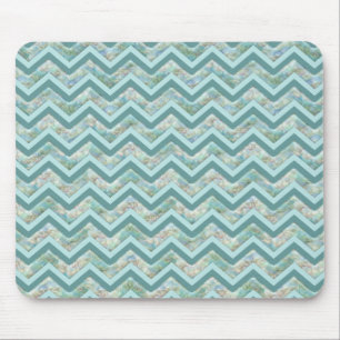 Mousepad Mãe de Pérola Teal ZigZag