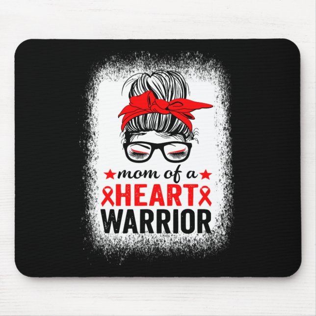 Mousepad Mãe De Um Homem De Consciência Da Doença Cardíaca  (Frente)