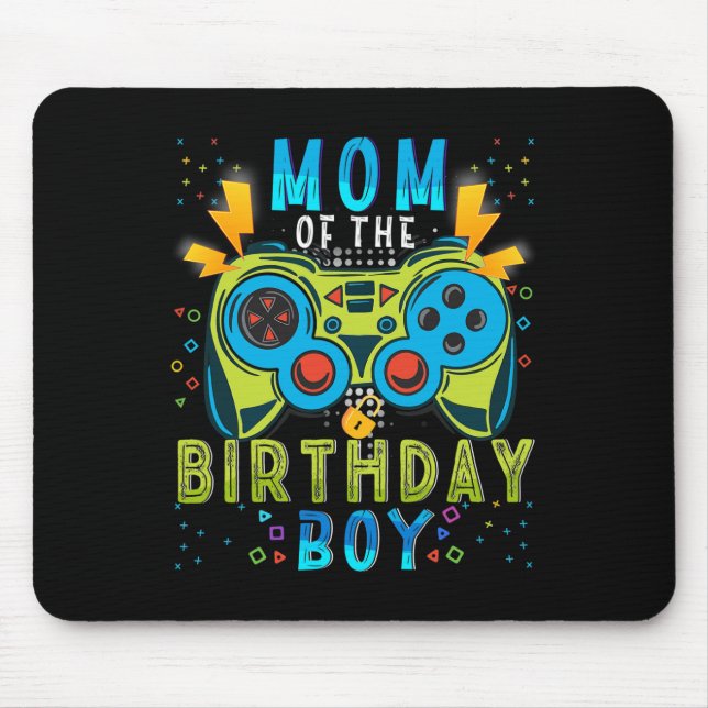 Mousepad Mãe Do Jogo De Vídeo De Criança De Aniversário Que (Frente)