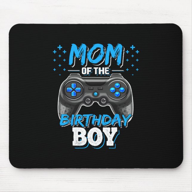 Mousepad Mãe Do Menino De Aniversário Correspondendo Vídeo  (Frente)
