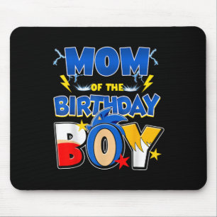 Mousepad Mãe Do Menino De Aniversário Jogo De Vídeo Família