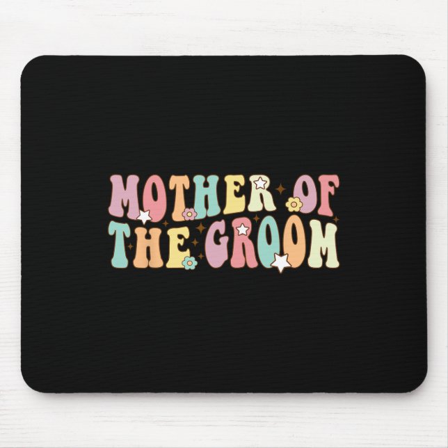 Mousepad Mãe do Noivo Mamãe Groovy Despedida de Solteiro Ca (Frente)