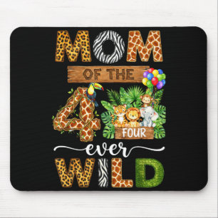 Mousepad Mãe dos quatro meninos selvagens de 4 anos de idad