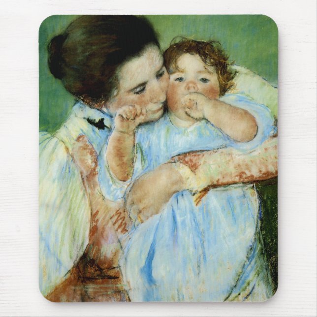Mousepad Mãe e Criança por Mary Cassat (Frente)