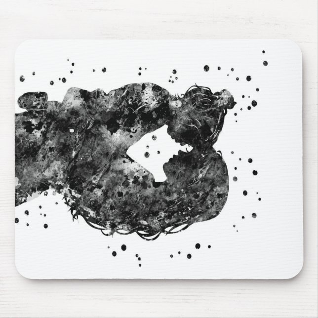 Mousepad Mãe e filha Dão Ideia, Presente de Aniversário Fam (Frente)