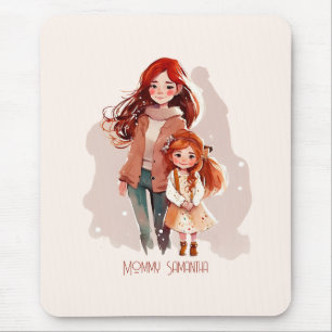 Mousepad Mãe e Filha Elegantes Personalizadas