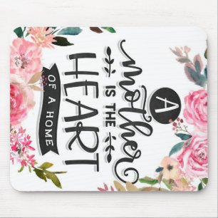 Mousepad Mãe é o coração de um Presente em casa, Presen