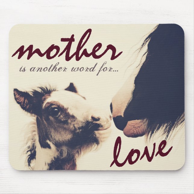 Mousepad Mãe é Outra Palavra para Cavalo de Amor (Frente)