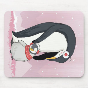 Mousepad Mãe E Pinguim Bebê Presentes Para Bebês