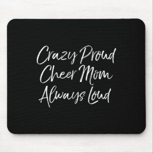 Mousepad Mãe engraçada de competição de torcida Louca de or