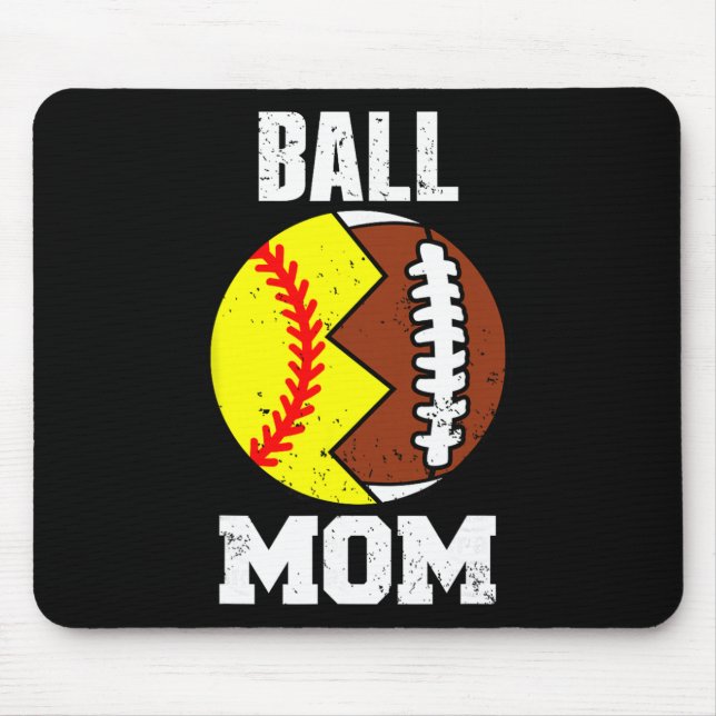 Mousepad Mãe engraçada pé suave jogador mãe  (Frente)