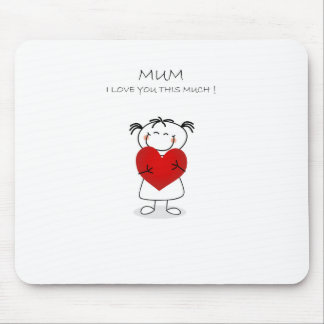 Mousepad mãe eu amo u este muito