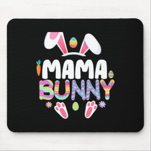 Mousepad Mãe Família Coelhada Correspondente À Páscoa Ouve