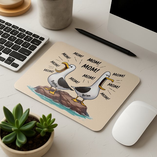 Mousepad Mãe Gaivota Engraçado Personalizado (Criador carregado)