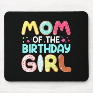 Mousepad Mãe Groovy Da Menina Do Aniversário Fofa Família