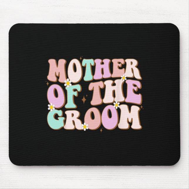 Mousepad Mãe Groovy do Noivo Jantar de Presentes de Casamen (Frente)
