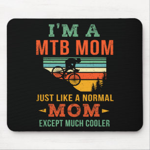 Mousepad Mãe Legal De Ciclismo De Montanha Bicicleta Mtb Mã