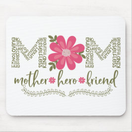 Mousepad Mãe-mãe-herói-amigo_Floral