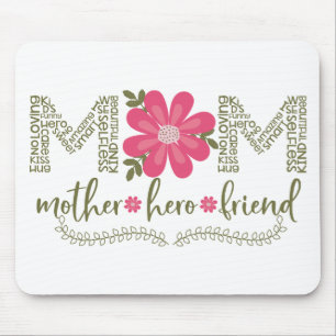 Mousepad Mãe-mãe-herói-amigo_Floral