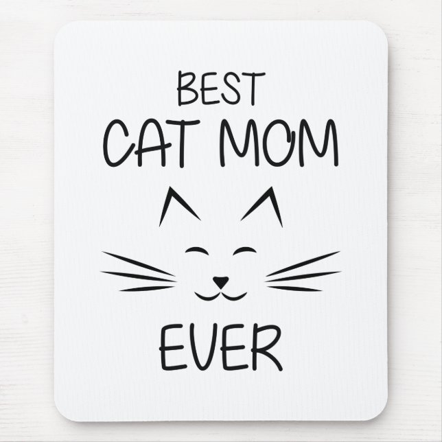 Mousepad Mãe - Melhor Gato Mãe de Sempre (Frente)