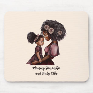 Mousepad Mãe negra personalizada e filha (1)
