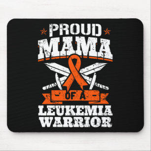 Mousepad Mãe Orgulhosa De Um Guerreiro De Leucemia Mãe Conh