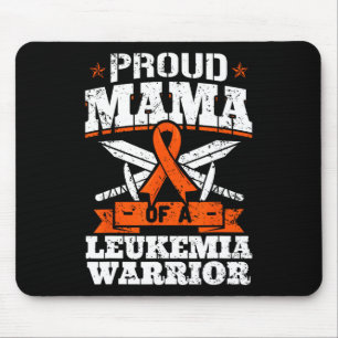 Mousepad Mãe Orgulhosa De Um Guerreiro De Leucemia Mãe Conh
