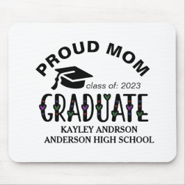 Mousepad Mãe Orgulhosa, Nome de Graduação Personalizado Ano